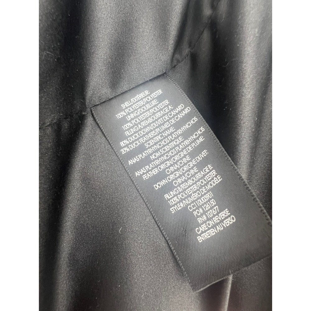 Alice + Olivia Daniel Maxi Black Quilted Hooded‎ Puffer Vest S - Picture 14 of 14